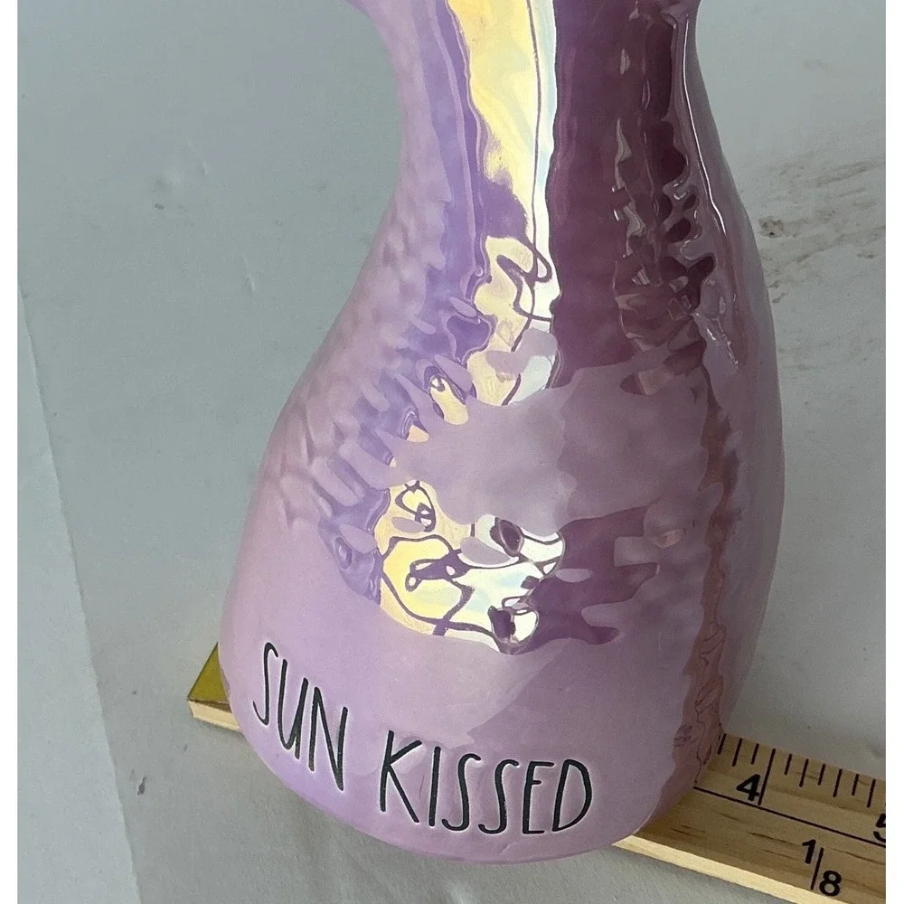 Rae Dunn Mermaid Tail Shell Planter Set Iridescent Sun Kissed Calm Coastal Decor